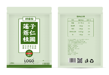 绿色清新食品农产品包装袋设计