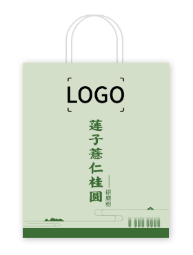 绿色清新农产品手提袋设计