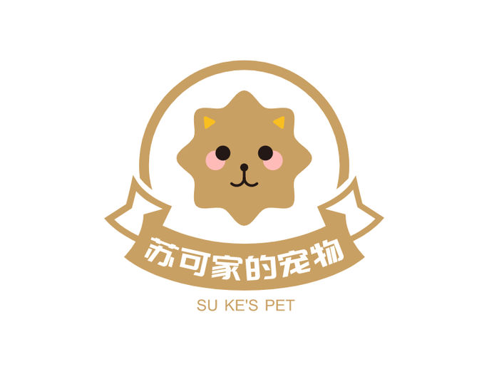 宠物小猫门头店铺图标标志LOGO设计