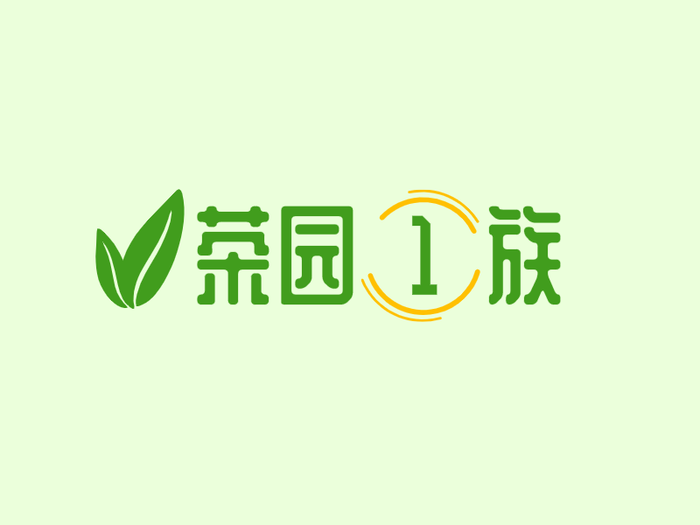 叶子植物简约清新图标logo设计