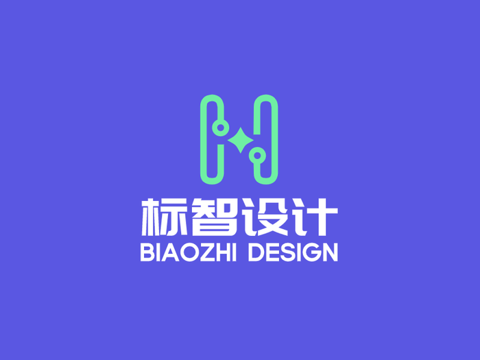 绿色简约创意字母logo设计