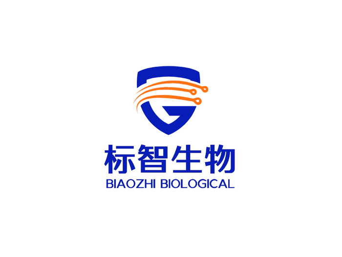 蓝色盾牌生物简约logo设计