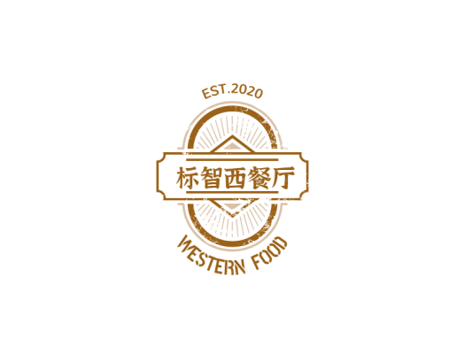 创意徽章餐厅logo设计