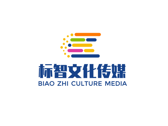 彩色简约文化传媒图标logo设计