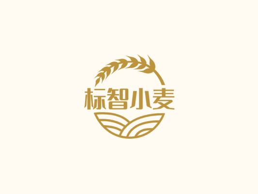 简约农产品小麦logo设计
