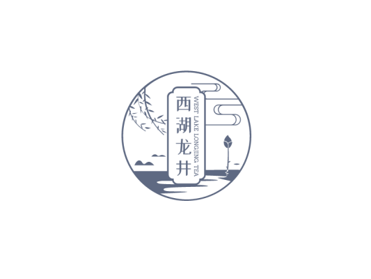 文艺中式简约徽章logo设计