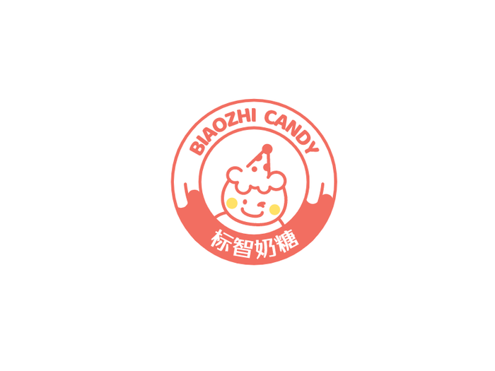 可爱卡通徽章logo设计