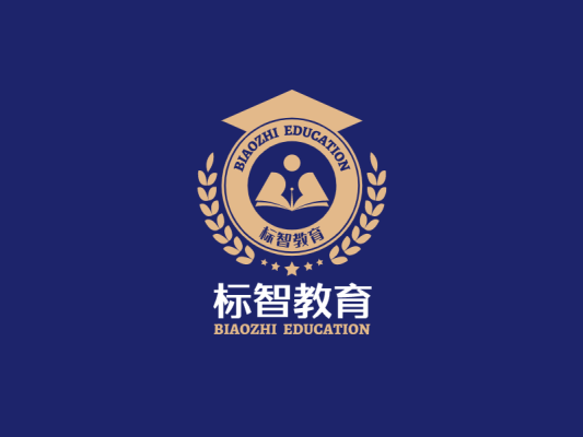 简约英式徽章教育logo设计