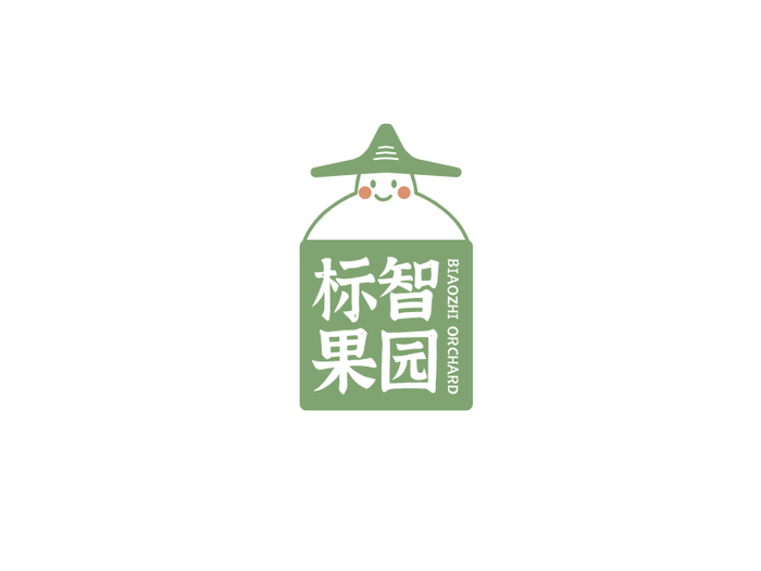 简约可爱卡通农夫logo设计