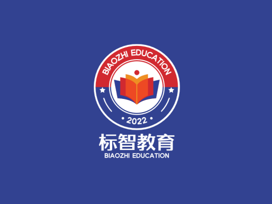 简约创意教育徽章logo设计