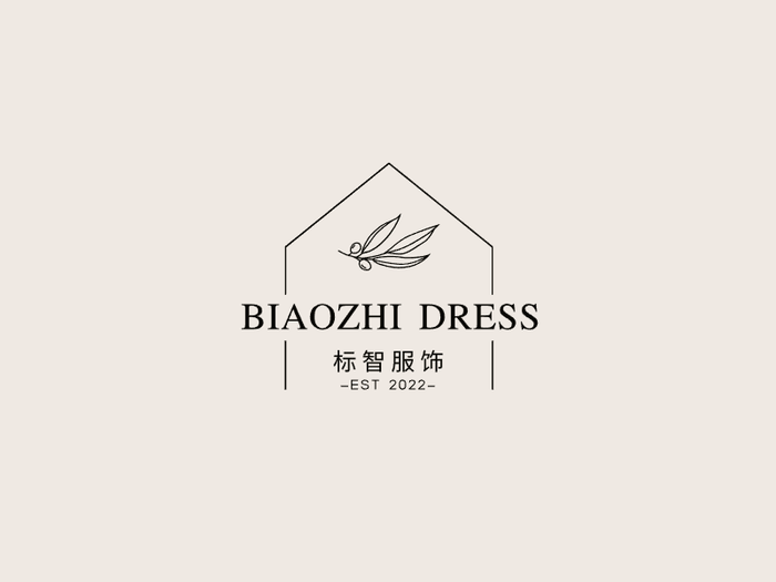 文艺清新服饰logo设计