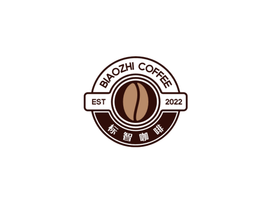 简约创意咖啡饮品徽章logo设计