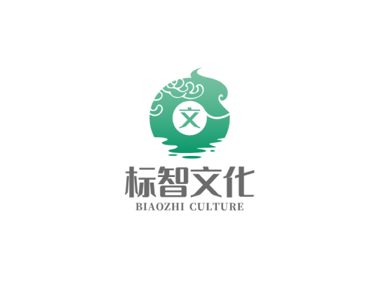 中式传统龙头玉环文化logo设计