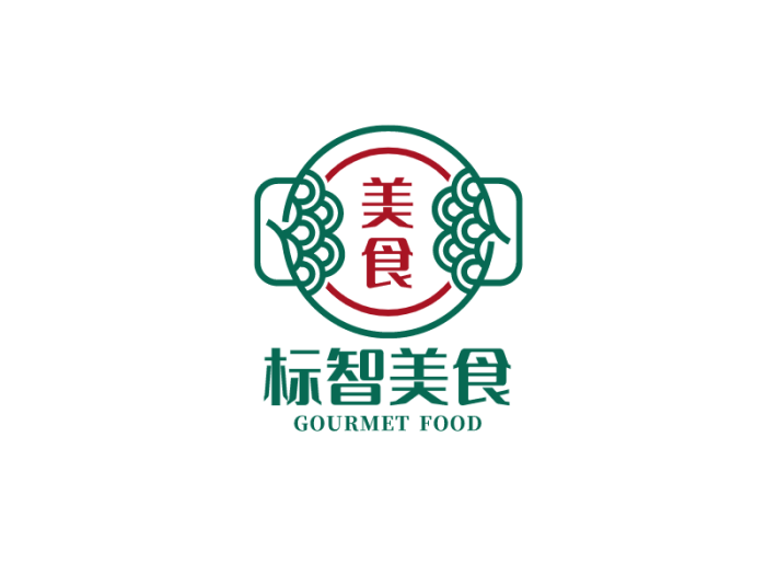 文艺传统中式美食餐饮logo设计