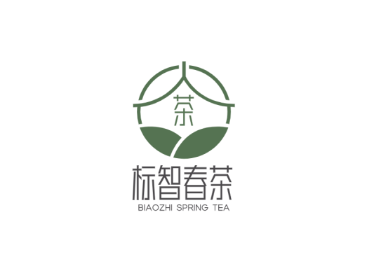 简约文艺清新茶logo设计