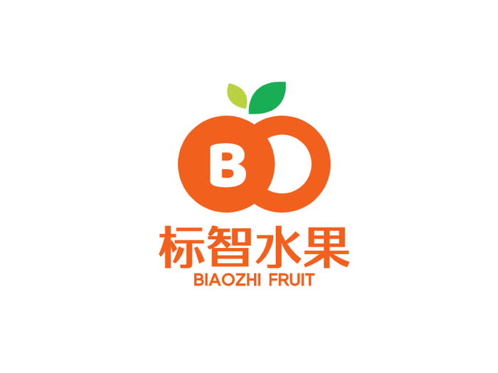 简约扁平水果logo设计